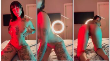 Martina olvr, a tatuada com a pepeca lisinha, faz um showzinho bem sexy