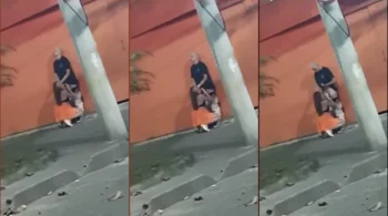 Vídeo caseiro mostra mulher safada fudendo gostoso oral em homem na rua durante o carnaval do Rio