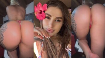 Julia Govea foi filmada em casa mostrando sua bunda deliciosa com a calcinha enfiada