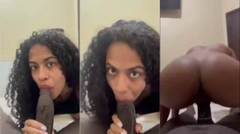 Maria Cerejinha se jogou em um pornô bem pegado, onde ela deu aquela chupada delícia e se divertiu com um pintão preto