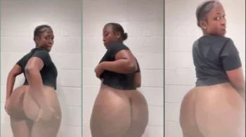 Vídeo de uma mulher empinando o bumbum, mostrando tudo!