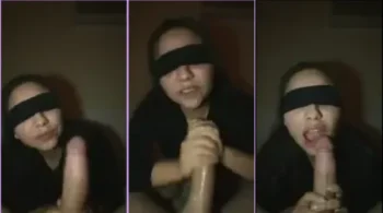 Masturbação guiada: tapei os olhos da minha irmã gostosa e a convenci a me fazer um oral