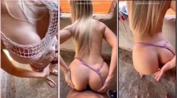 Laine, uma loira sexy, fudendo gostoso anal em uma obra