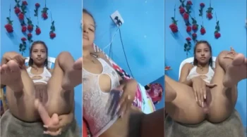 Nudes de mulheres vazados, com uma ninfeta passando o consolo na 