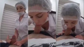 Esteticista safada viralizou na internet praticando sexo oral em um cliente