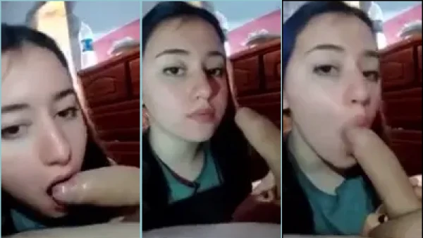 Ninfetinha sapeca pagando um boquete pro coroa no vídeo de família sacana