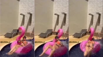 Vitória Stefany na piscina exibe seu bundão lindo e empinadíssimo!