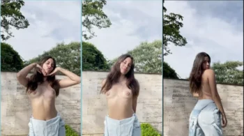Fernanda Mota mostrou os peitinhos na frente do amigo, que não perdeu a chance e gravou tudo!