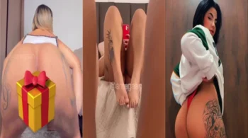 Vídeo caseiro da Megan mostrando a parte de baixo e o bundão em uma coletânea picante