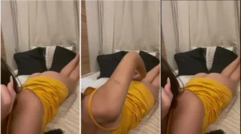 Amanda Alcunha em um vídeo bem sensual, toda à vontade na cama