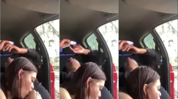Carol Atrois gravou um vídeo bem safado, rolando um boquete dentro do carro