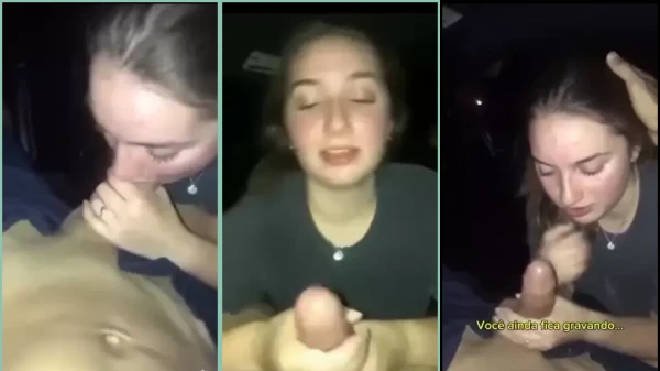 Loira casada fazendo um futrico com um negão no carro