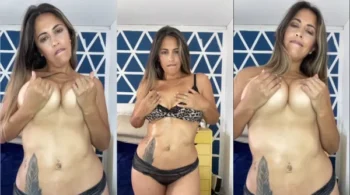 Lucie, a mamãe, se deliciando ao lamparinar seus peitão apetitosos