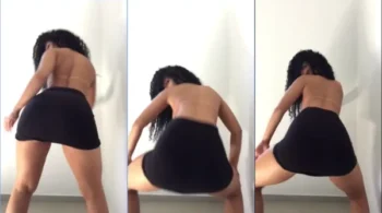 Miriam Gabriela estava com o bundão à mostra, sem calcinha debaixo do vestido