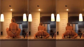 Vídeo exclusivo da jxrmme se divertindo no balcão da cozinha